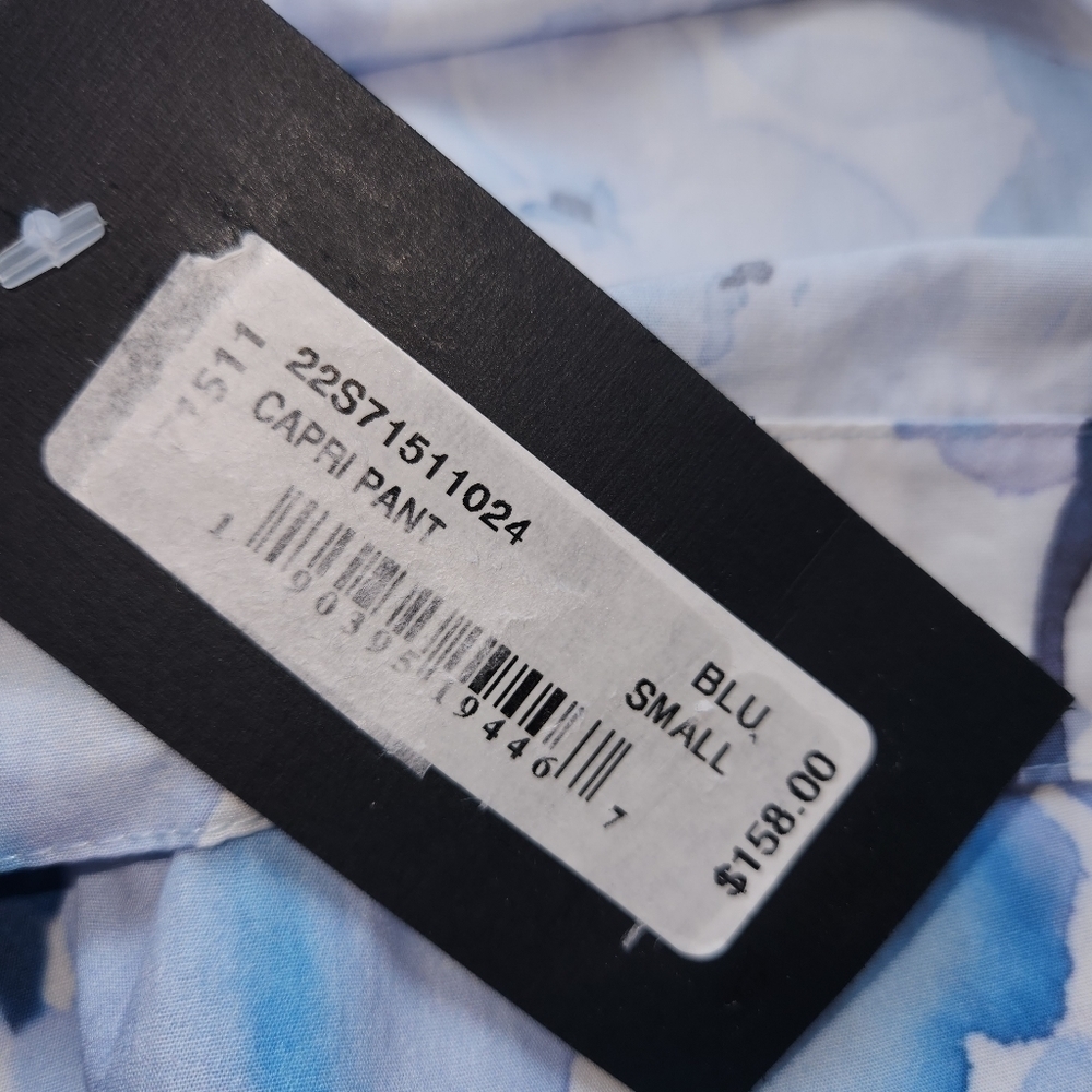 Bryn Walker Women’s Fioro Cotton Print Blue Capri pants Size Small MSRP $158 NWT - Picture 12 of 12